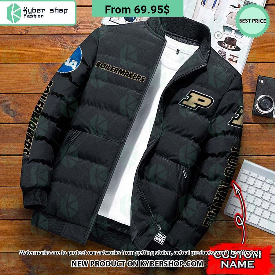 NCAA Purdue Boilermakers CUSTOM Puffer Down Jacket
