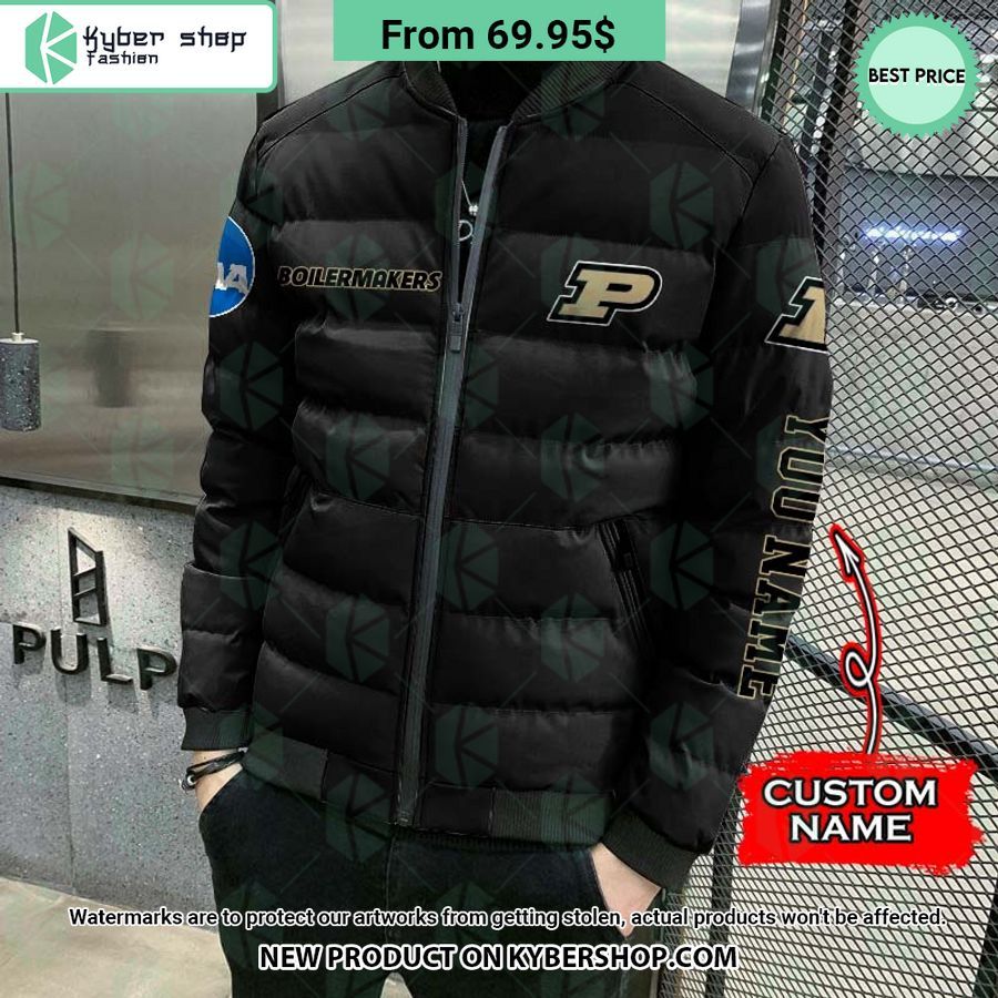 NCAA Purdue Boilermakers CUSTOM Puffer Down Jacket