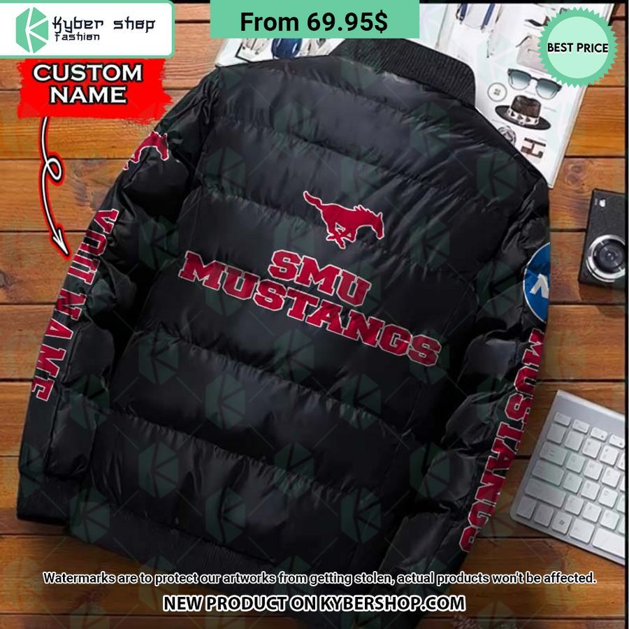 NCAA SMU Mustangs CUSTOM Puffer Down Jacket