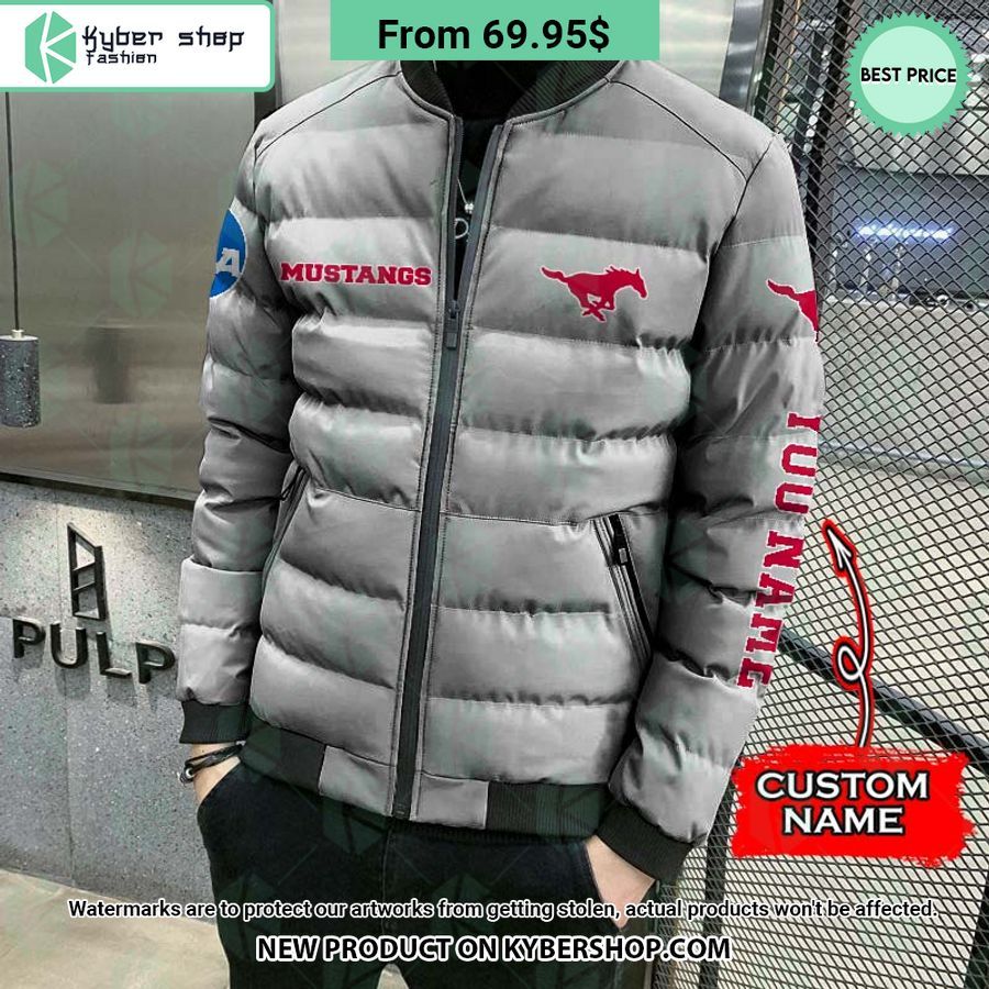 NCAA SMU Mustangs CUSTOM Puffer Down Jacket