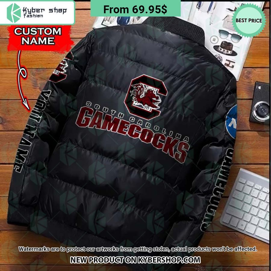 NCAA South Carolina Gamecocks CUSTOM Puffer Down Jacket