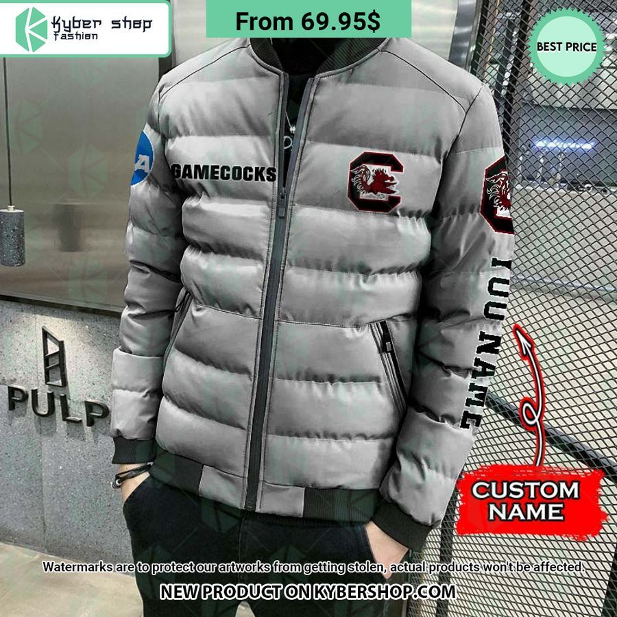 NCAA South Carolina Gamecocks CUSTOM Puffer Down Jacket