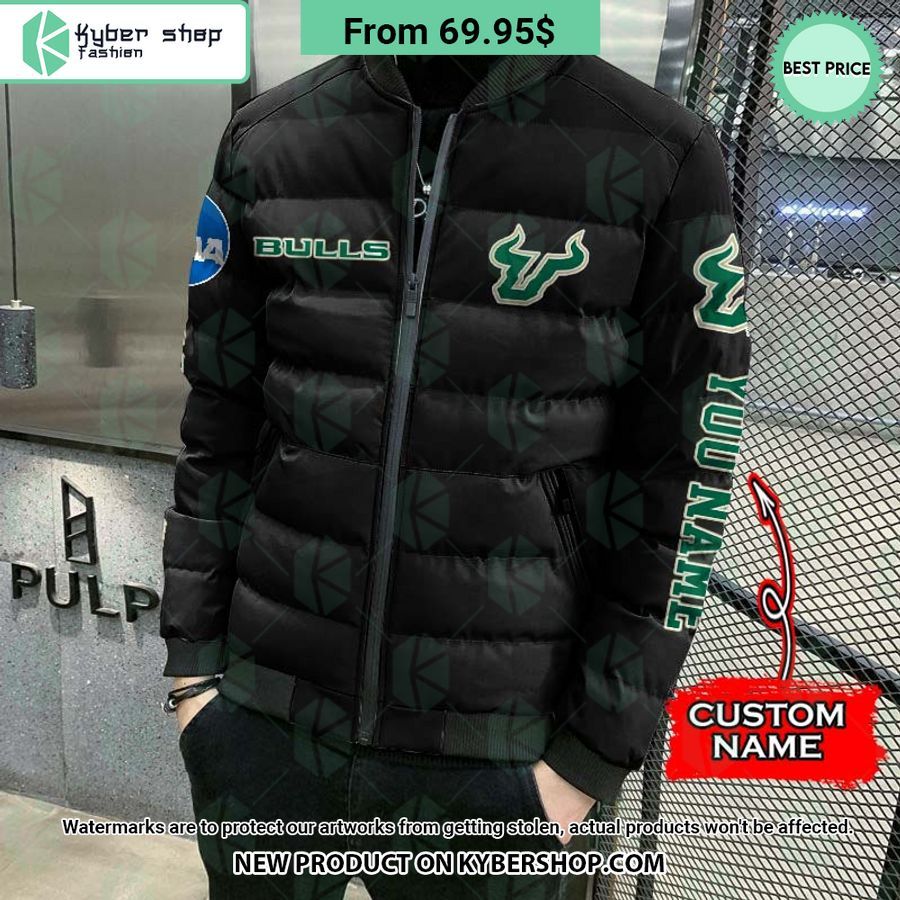 NCAA South Florida Bulls CUSTOM Puffer Down Jacket