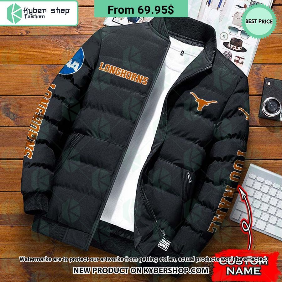 NCAA Texas Longhorns CUSTOM Puffer Down Jacket