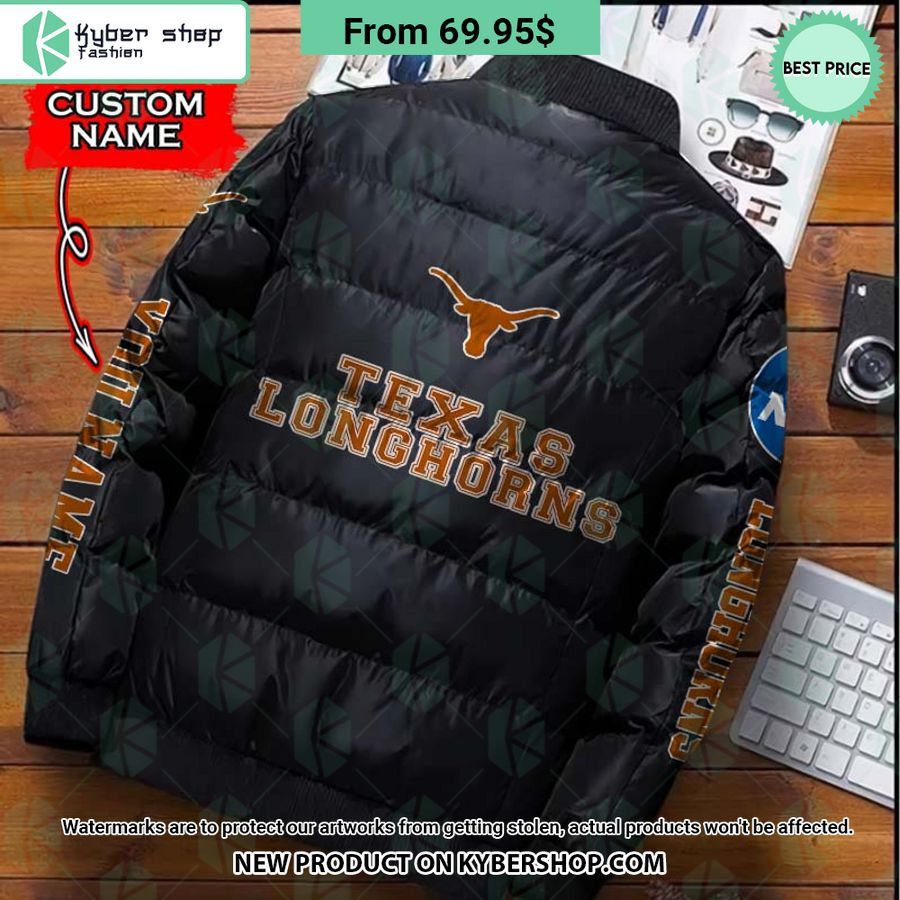 NCAA Texas Longhorns CUSTOM Puffer Down Jacket