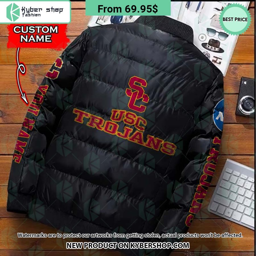 NCAA USC Trojans CUSTOM Puffer Down Jacket