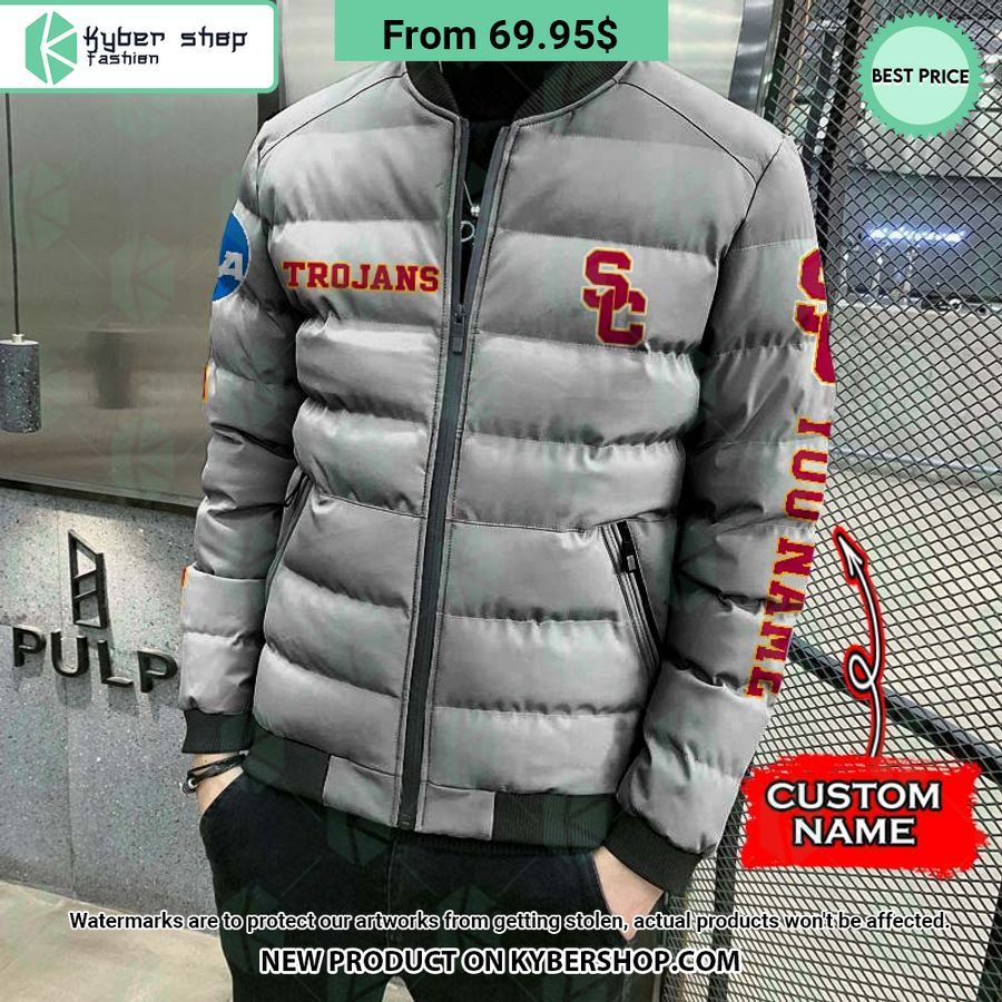 NCAA USC Trojans CUSTOM Puffer Down Jacket