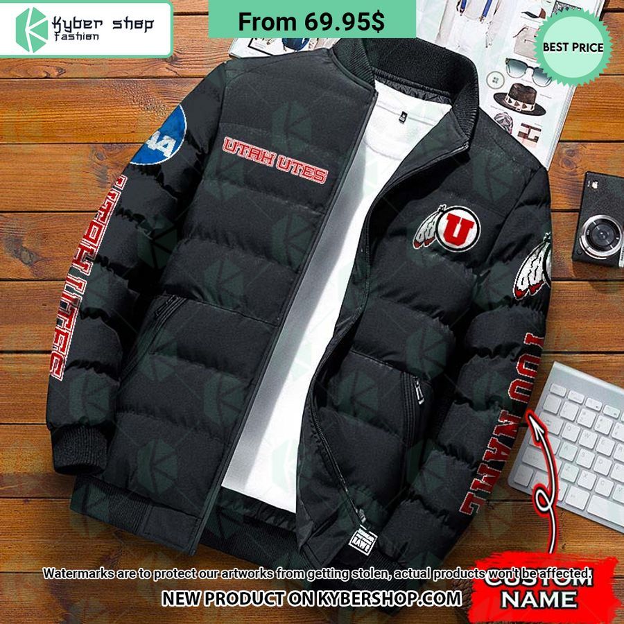 NCAA Utah Utes CUSTOM Puffer Down Jacket