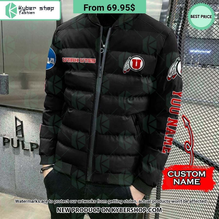 NCAA Utah Utes CUSTOM Puffer Down Jacket