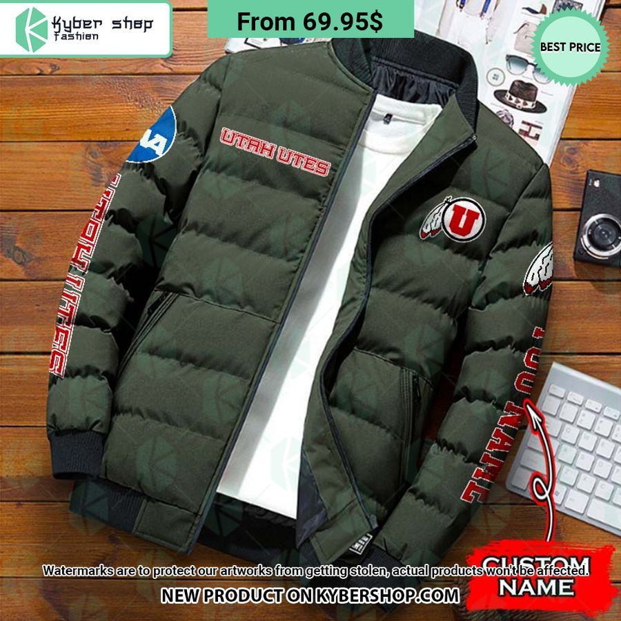 NCAA Utah Utes CUSTOM Puffer Down Jacket