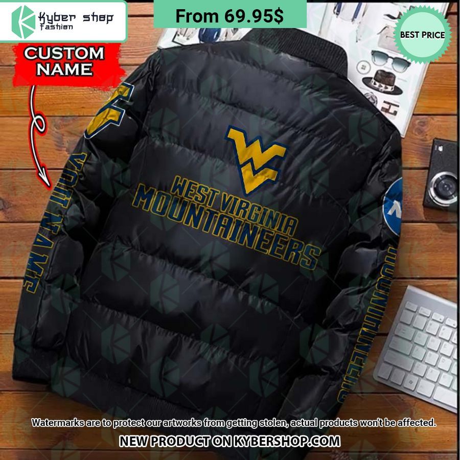 NCAA West Virginia Mountaineers CUSTOM Puffer Down Jacket