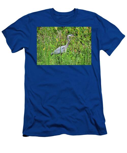 Nesting Great Blue Heron With Twig In Bill T-Shirt