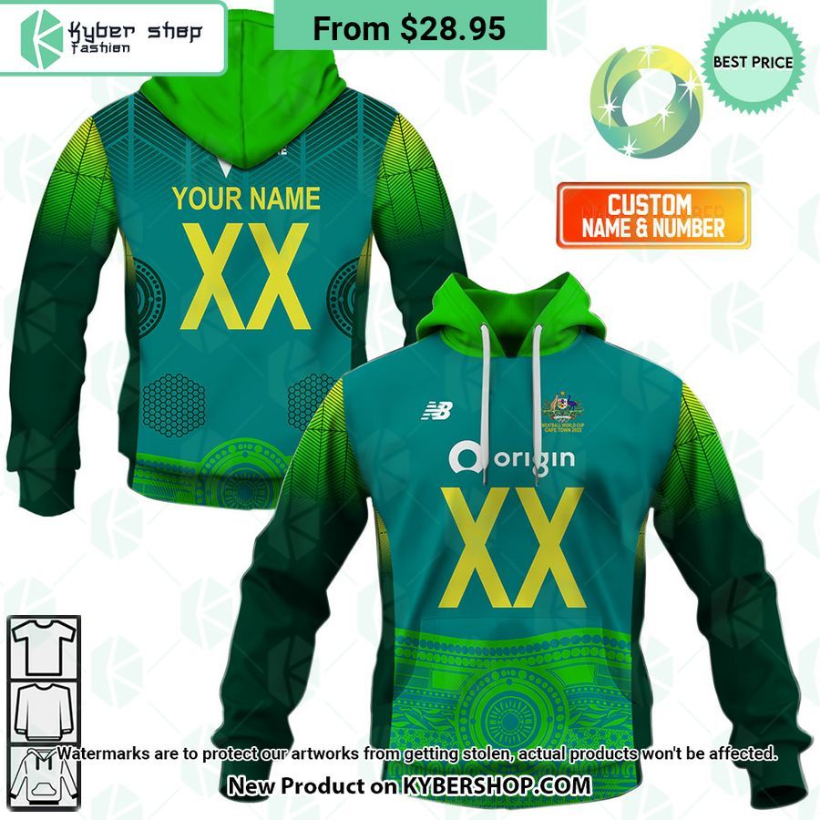 Netball AU Diamonds World Cup 2023 Blue CUSTOM Hoodie