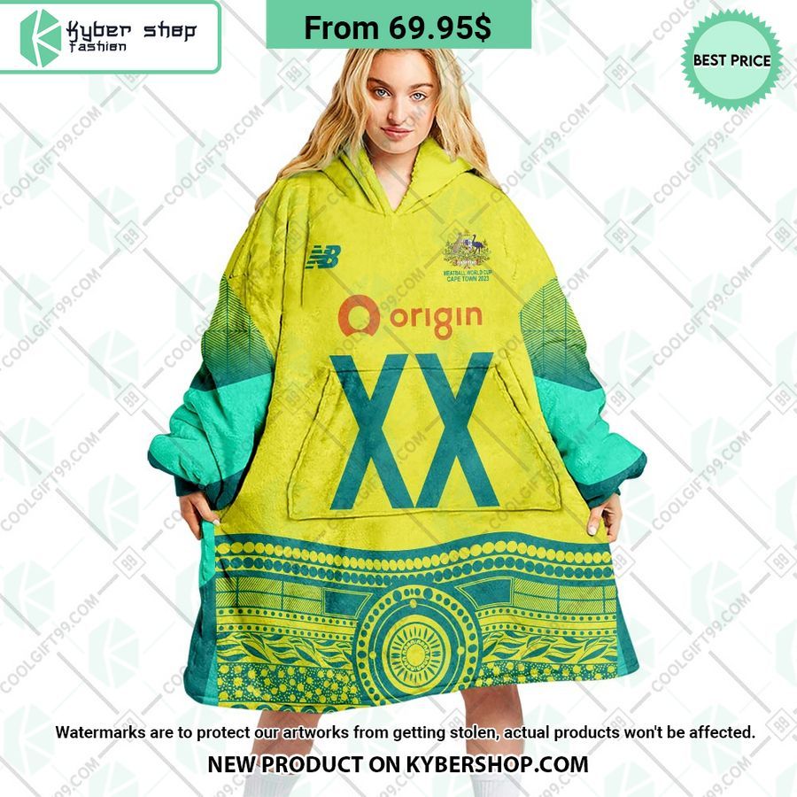 Netball AU Diamonds World Cup 2023 CUSTOM Hoodie Blanket