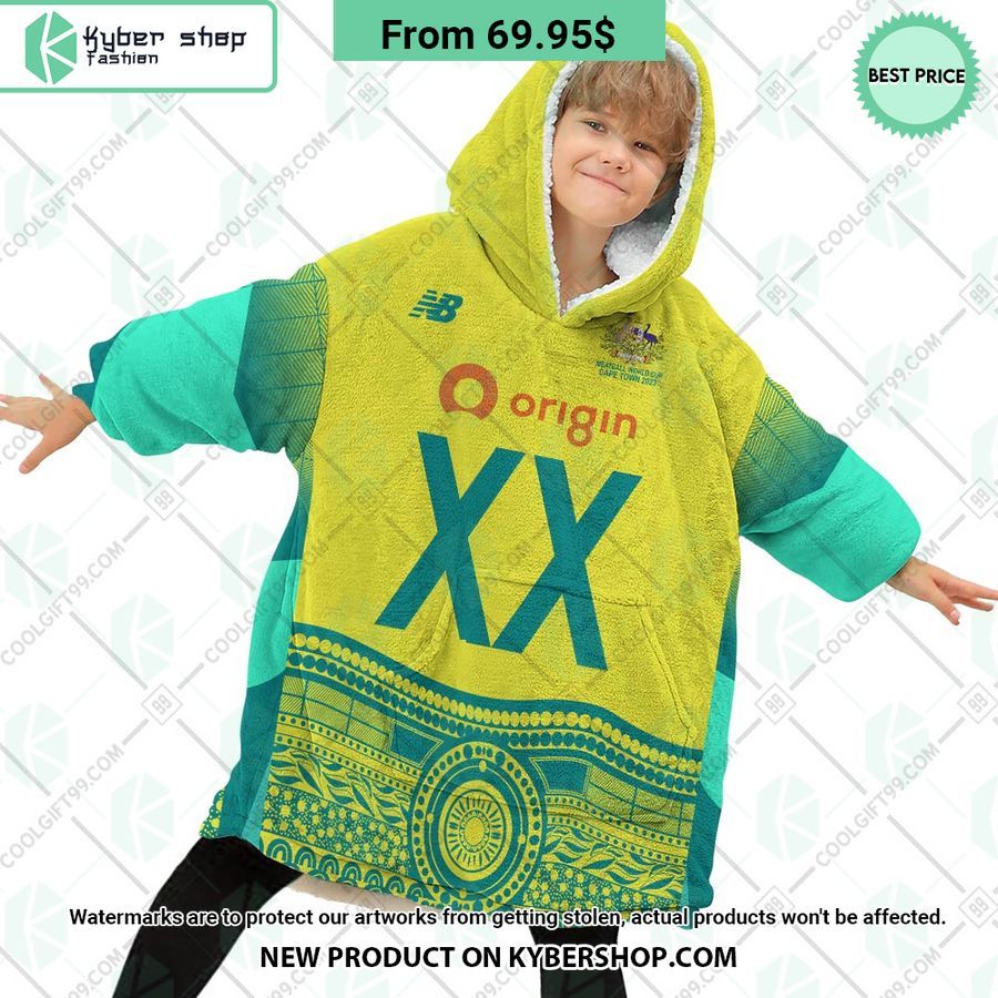 Netball AU Diamonds World Cup 2023 CUSTOM Hoodie Blanket