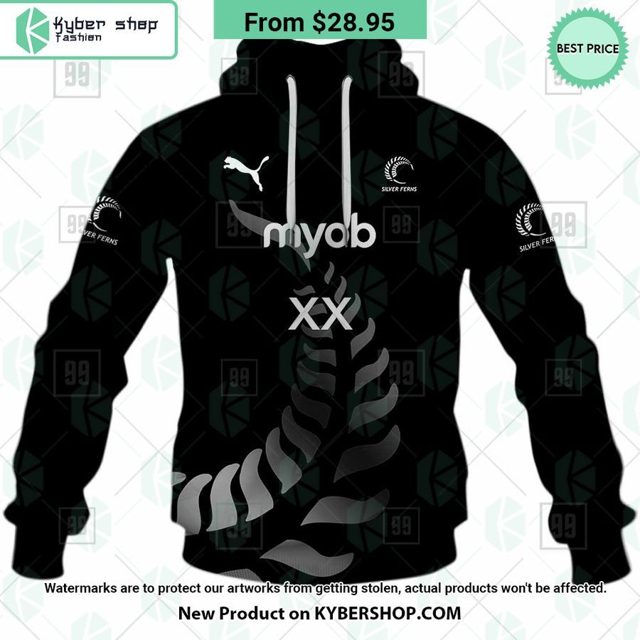 Netball NZ Silver Ferns 2023 CUSTOM Hoodie