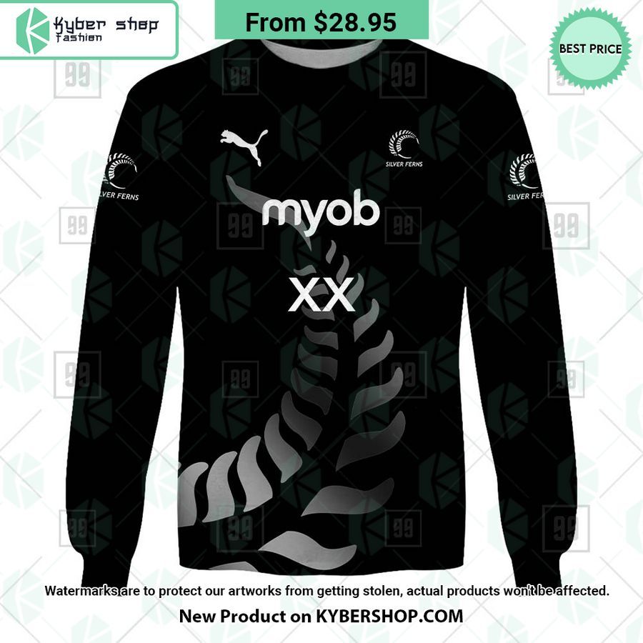 Netball NZ Silver Ferns 2023 CUSTOM Hoodie