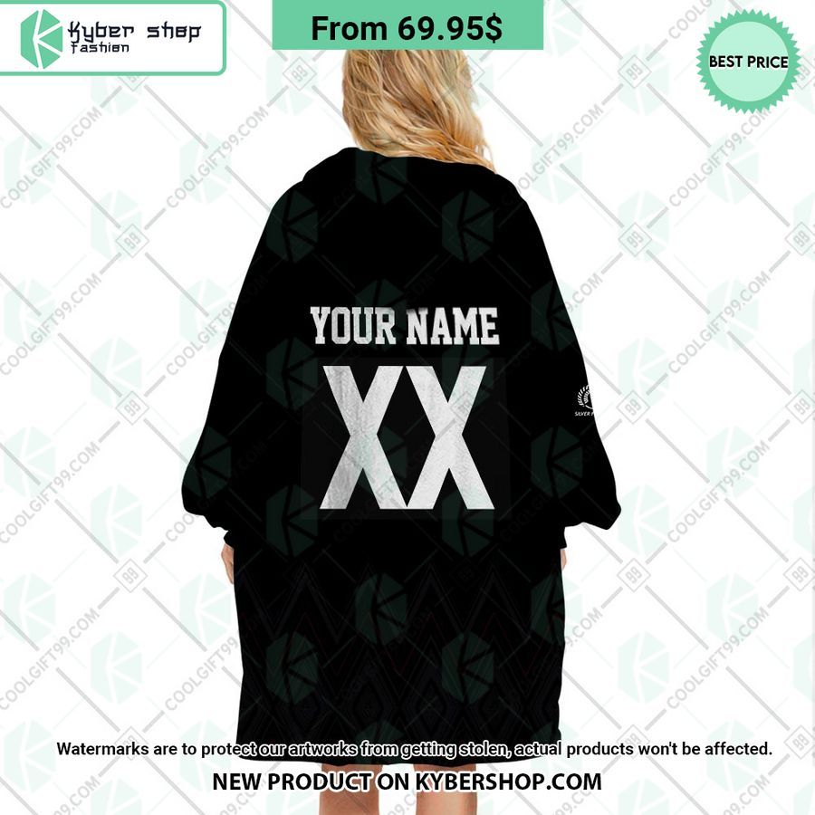 Netball NZ Silver Ferns World Cup 2023 Blue CUSTOM Hoodie Blanket