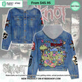 Never Too Old For Slipknot Hooded Denim Jacket