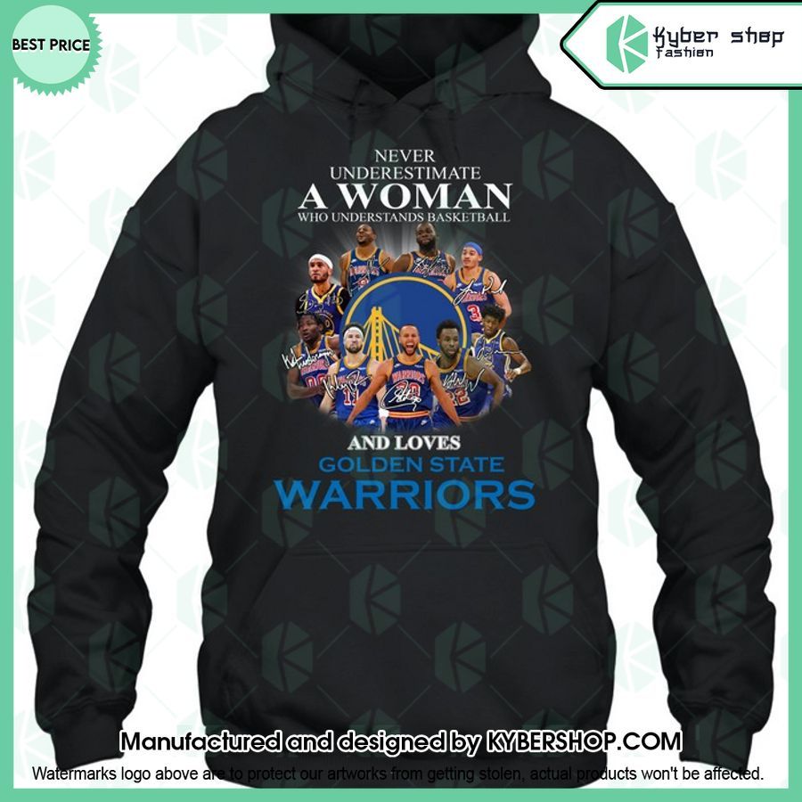 Never Underestimate A Women Who Loves Golden State Warriors T Shirt