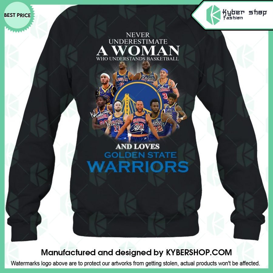 Never Underestimate A Women Who Loves Golden State Warriors T Shirt