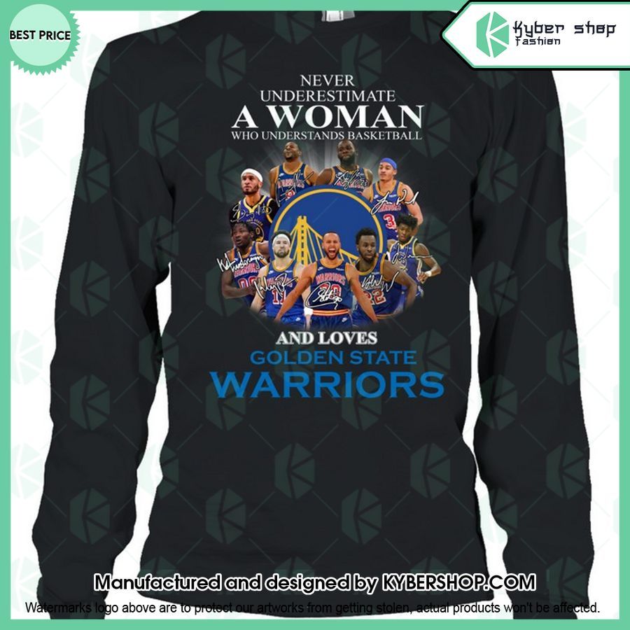 Never Underestimate A Women Who Loves Golden State Warriors T Shirt