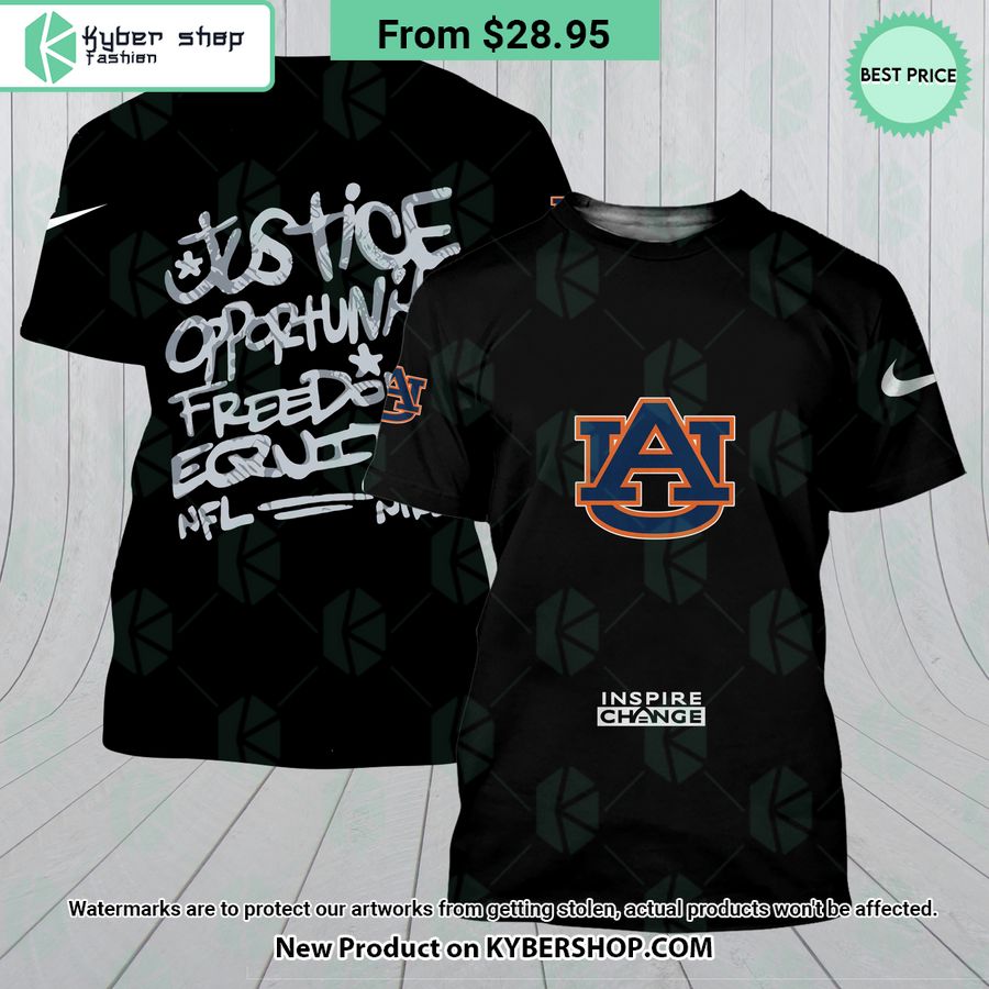 NEW Auburn Tigers Justice Inspire Change Hoodie