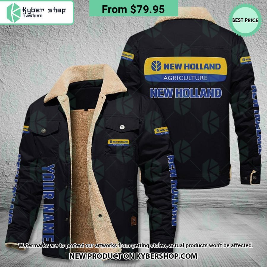 New Holland Fleece Leather Jacket