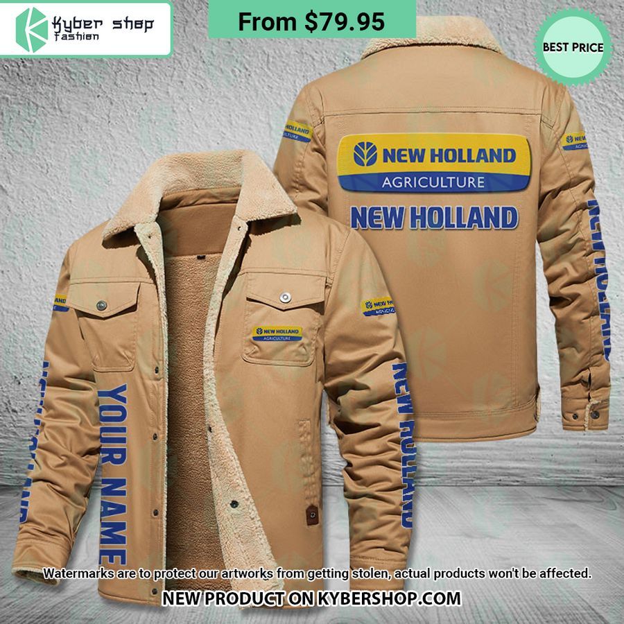 New Holland Fleece Leather Jacket