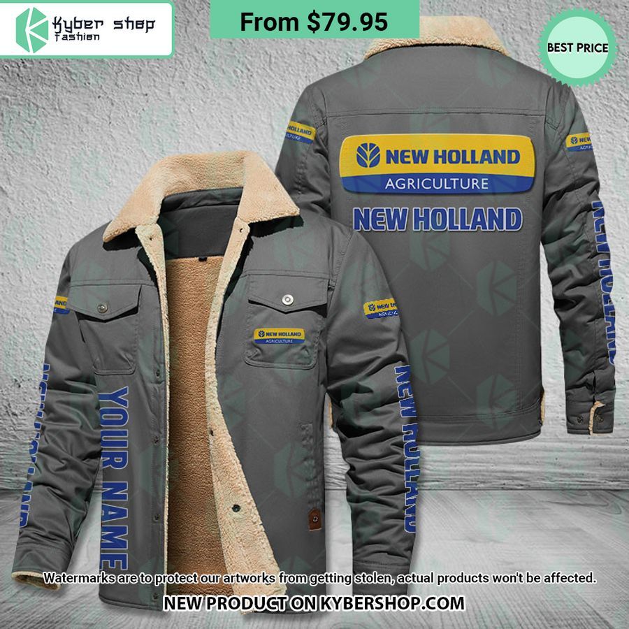 New Holland Fleece Leather Jacket