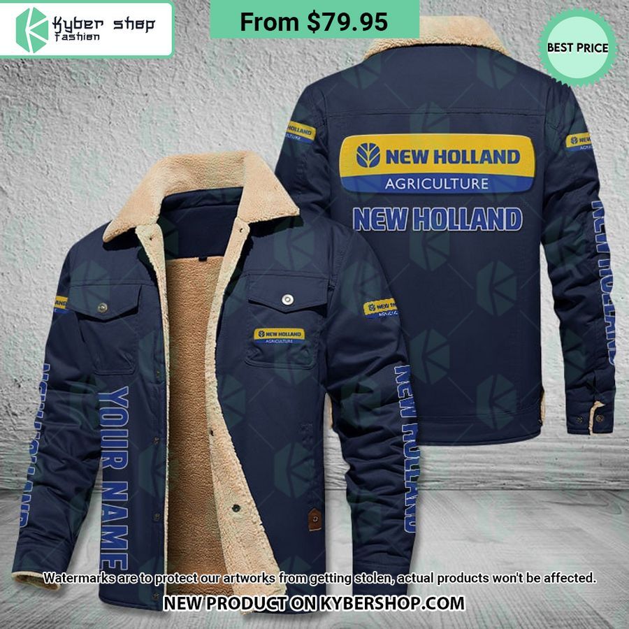 New Holland Fleece Leather Jacket