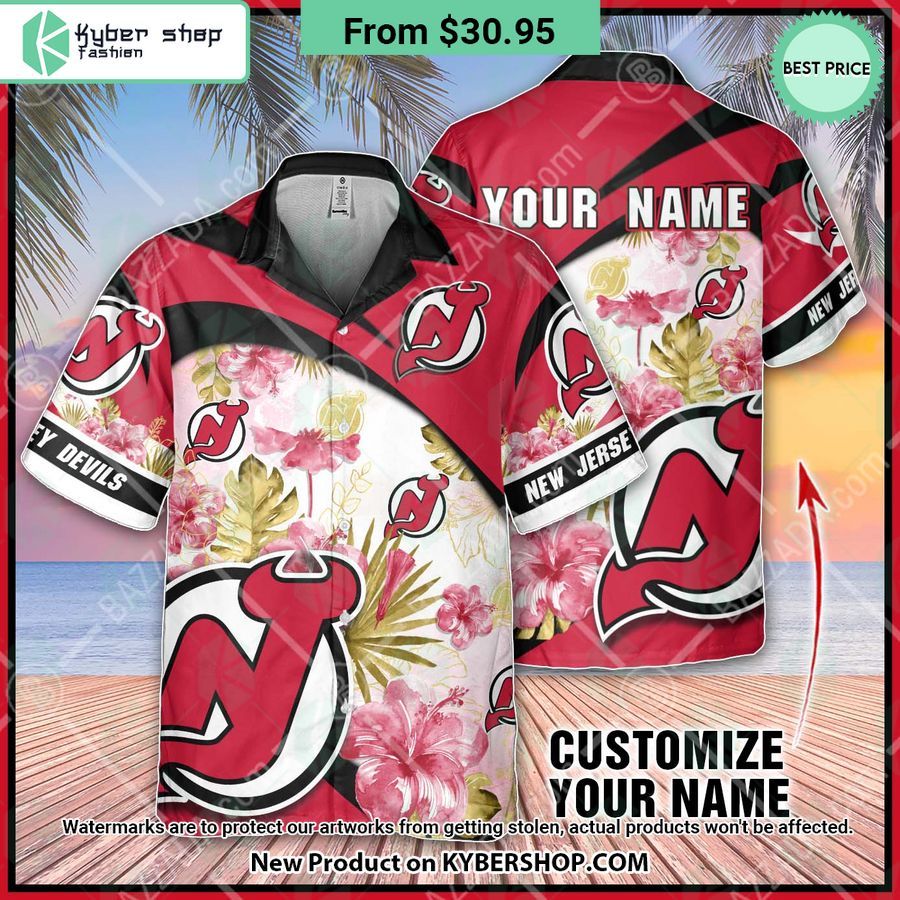 New Jersey Devils custom personalized Hawaiian Shirt