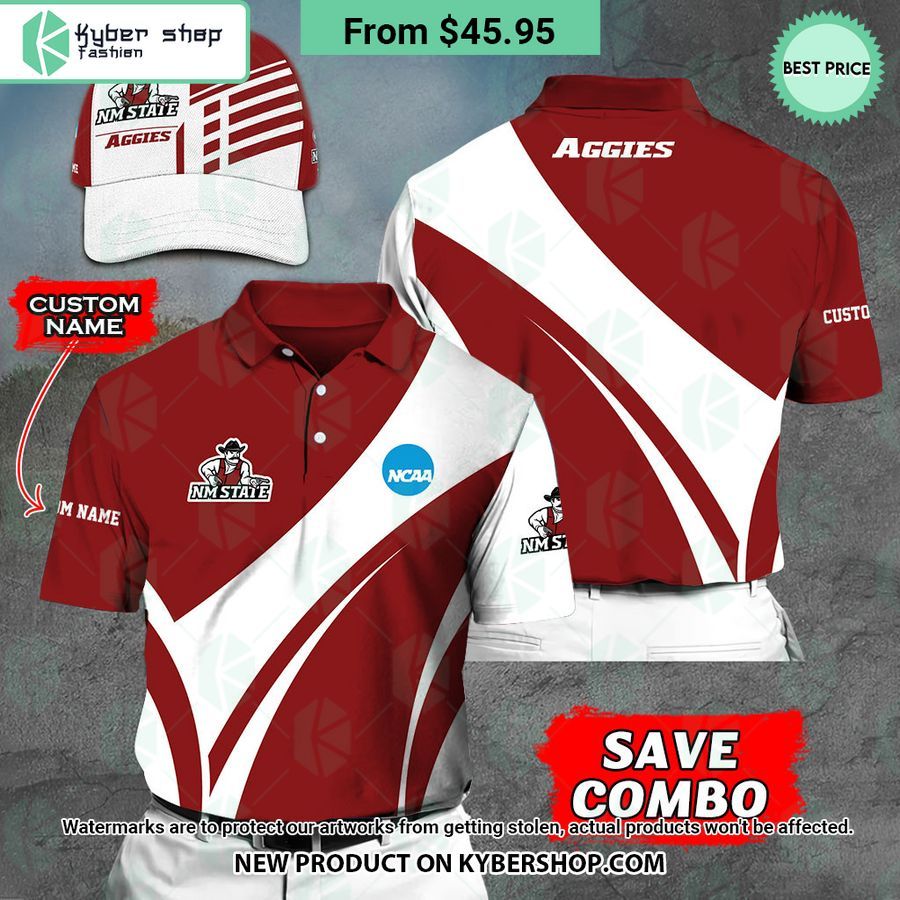 New Mexico State Aggies CUSTOM Polo Shirt, Cap