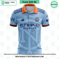 New York City FC 2023 Home The Interboro MLS CUSTOM Polo Shirt