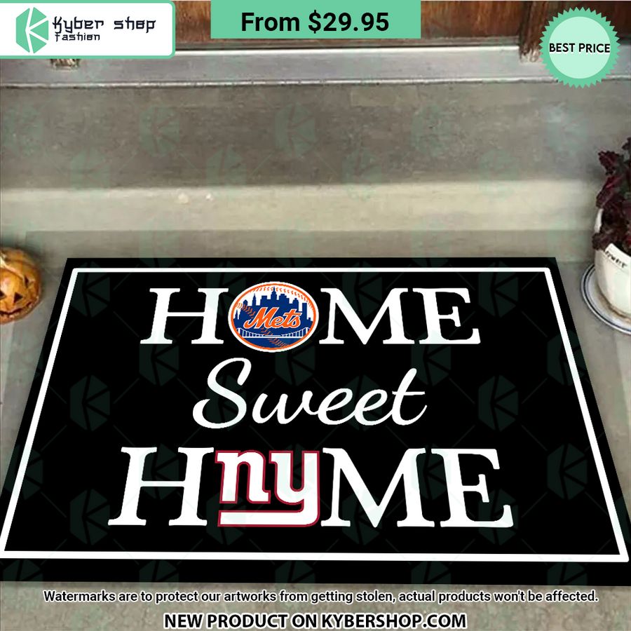 New York Giants New York Mets Home Sweet Home Doormat