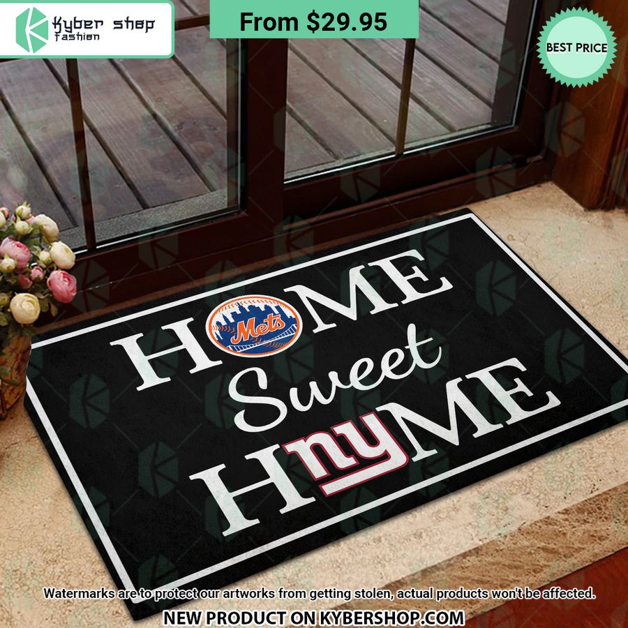 New York Giants New York Mets Home Sweet Home Doormat