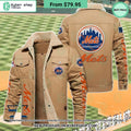 New York Mets MLB Fleece Leather Jacket