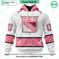 New York Rangers In October We Wear Pink Breast Cancer Shirt