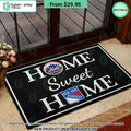 New York Rangers New York Mets Home Sweet Home Doormat