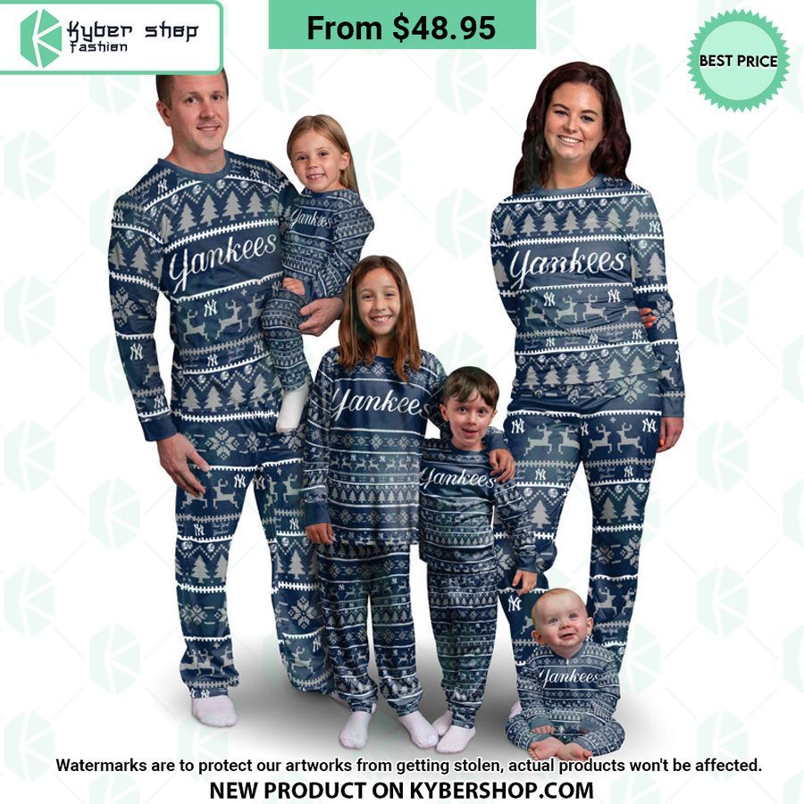 New York Yankees MLB Family Holiday Pajamas Set