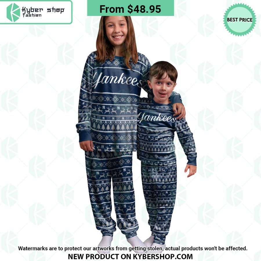 New York Yankees MLB Family Holiday Pajamas Set
