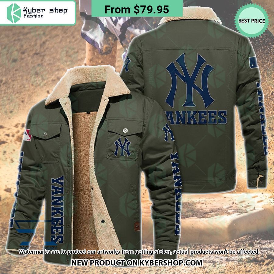 New York Yankees MLB Fleece Leather Jacket