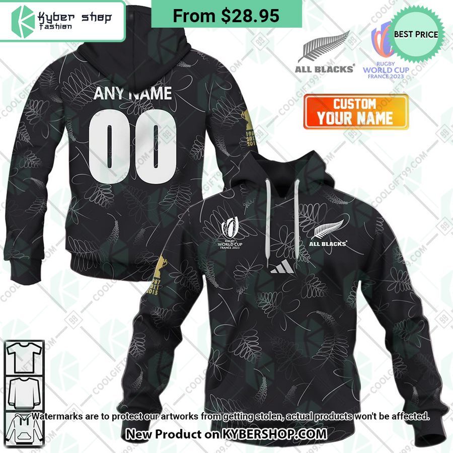 New Zealand All Blacks Rugby World Cup 2023 CUSTOM Hoodie