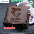Newcastle Knights NRL Leather Wallet