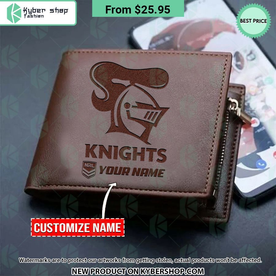 Newcastle Knights NRL Leather Wallet