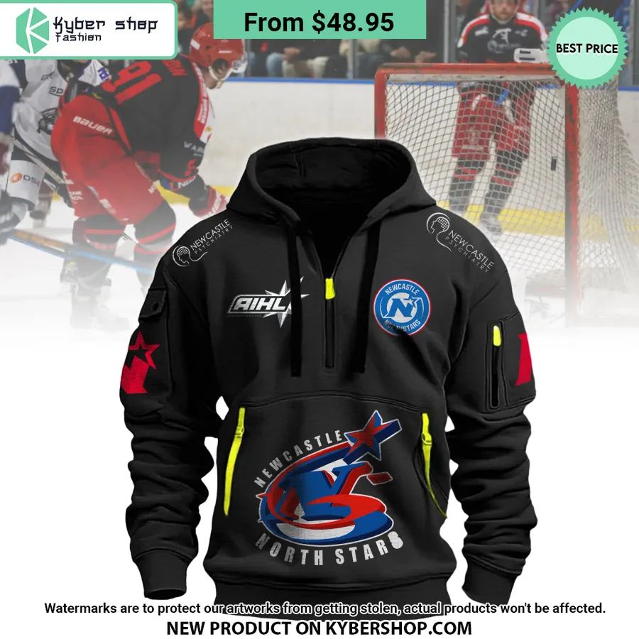 Newcastle Northstars Half Zip Heavy Hoodie