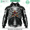 NHL Arizona Coyotes Skeleton Costume Halloween CUSTOM Hoodie