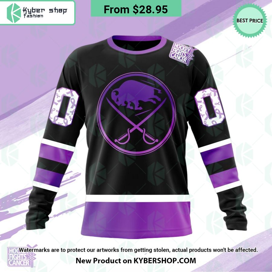 NHL Buffalo Sabres Hockey Fights Cancer Hoodie