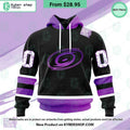 NHL Carolina Hurricanes Hockey Fights Cancer Hoodie