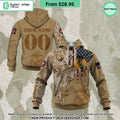 NHL Chicago Blackhawks Marine Corps Camo CUSTOM Hoodie